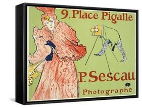 9, Place Pigalle, P. Sescau Photographe, 1894-Henri de Toulouse-Lautrec-Framed Stretched Canvas