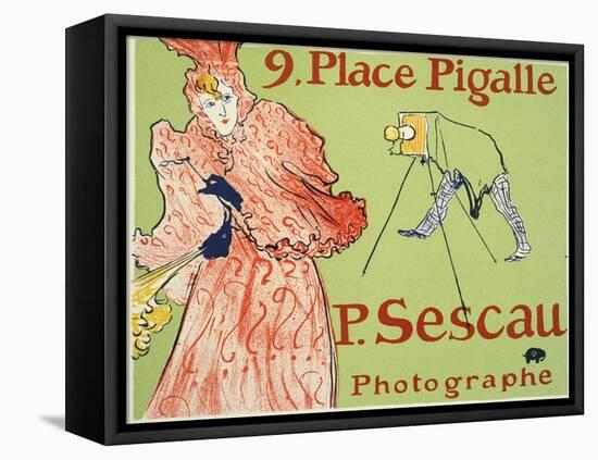 9, Place Pigalle, P. Sescau Photographe, 1894-Henri de Toulouse-Lautrec-Framed Stretched Canvas