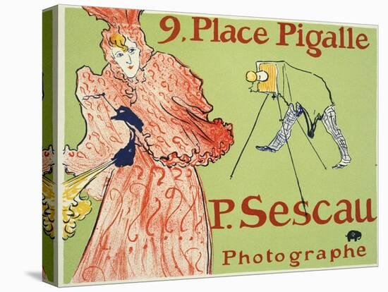 9, Place Pigalle, P. Sescau Photographe, 1894-Henri de Toulouse-Lautrec-Stretched Canvas