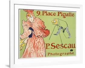 9, Place Pigalle, P. Sescau Photographe, 1894-Henri de Toulouse-Lautrec-Framed Giclee Print