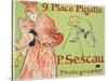 9, Place Pigalle, P. Sescau Photographe, 1894-Henri de Toulouse-Lautrec-Stretched Canvas