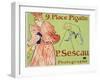 9, Place Pigalle, P. Sescau Photographe, 1894-Henri de Toulouse-Lautrec-Framed Giclee Print