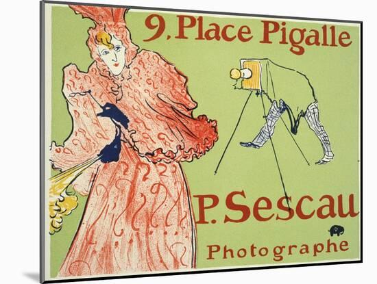 9, Place Pigalle, P. Sescau Photographe, 1894-Henri de Toulouse-Lautrec-Mounted Giclee Print