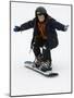 9 Year Old Boy Riding His Snowboard, New York, USA-Paul Sutton-Mounted Photographic Print