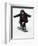 9 Year Old Boy Riding His Snowboard, New York, USA-Paul Sutton-Framed Photographic Print