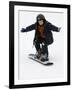 9 Year Old Boy Riding His Snowboard, New York, USA-Paul Sutton-Framed Photographic Print