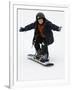 9 Year Old Boy Riding His Snowboard, New York, USA-Paul Sutton-Framed Photographic Print