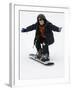 9 Year Old Boy Riding His Snowboard, New York, USA-Paul Sutton-Framed Photographic Print