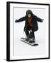 9 Year Old Boy Riding His Snowboard, New York, USA-Paul Sutton-Framed Photographic Print