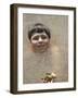 9 Year Old Boy Showing Off His Frog in a Pond, Woodstock, New York, USA-Paul Sutton-Framed Photographic Print