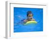 9 Year Old Boy Swimming in Pool, Kiamesha Lake, New York, USA-Paul Sutton-Framed Photographic Print