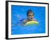 9 Year Old Boy Swimming in Pool, Kiamesha Lake, New York, USA-Paul Sutton-Framed Photographic Print