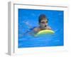 9 Year Old Boy Swimming in Pool, Kiamesha Lake, New York, USA-Paul Sutton-Framed Photographic Print