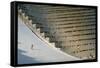 90 Meter Ski Jump During the 1972 Olympics-John Dominis-Framed Stretched Canvas