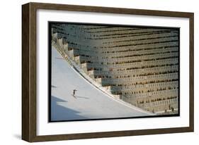 90 Meter Ski Jump During the 1972 Olympics-John Dominis-Framed Photographic Print