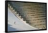 90 Meter Ski Jump During the 1972 Olympics-John Dominis-Framed Stretched Canvas