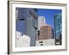 900 Figueroa Tower on the Left in Downtown Los Angeles, California, USA-Richard Cummins-Framed Photographic Print