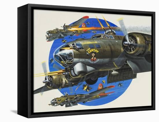 91st Usaaf Bombardment Group-Wilf Hardy-Framed Stretched Canvas