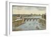 93ème vue du pont neuf, du côté du pont Saint-Michel à Paris-null-Framed Giclee Print