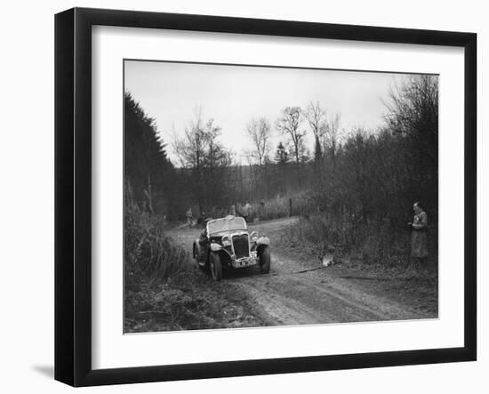 972 cc Singer competing in the Great West Motor Club Thatcher Trophy, 1938-Bill Brunell-Framed Photographic Print
