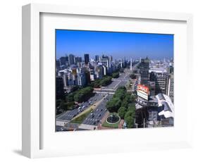 9th de Julio Avenue, Worlds Widest Street, Buenos Aires, Argentina-Bill Bachmann-Framed Photographic Print