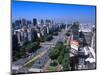 9th de Julio Avenue, Worlds Widest Street, Buenos Aires, Argentina-Bill Bachmann-Mounted Photographic Print