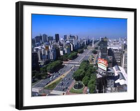 9th de Julio Avenue, Worlds Widest Street, Buenos Aires, Argentina-Bill Bachmann-Framed Photographic Print