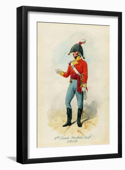 9th East Norfolk Regiment of 1808-Richard Simkin-Framed Giclee Print