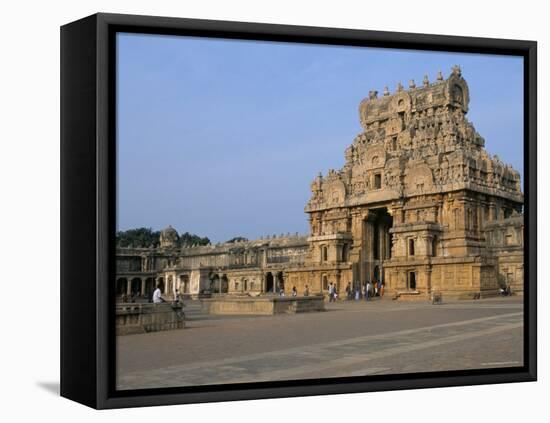 A 10th Century Temple of Sri Brihadeswara, Unesco World Heritage Site, Thanjavur, India-Occidor Ltd-Framed Stretched Canvas