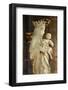 A 14th century Virgin and Child statue in Notre Dame cathedral, France-Godong-Framed Photographic Print