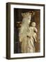 A 14th century Virgin and Child statue in Notre Dame cathedral, France-Godong-Framed Photographic Print