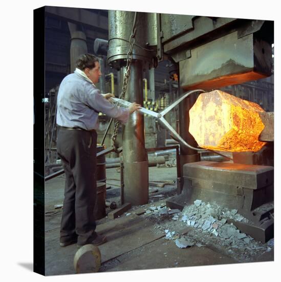 A 1500 Ton Steel Press, Sheffield, South Yorkshire, 1970-Michael Walters-Stretched Canvas