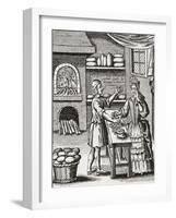 A 16th Century Baker's Shop. from Illustrierte Sittengeschichte Vom Mittelalter Bis Zur Gegenwart b-null-Framed Giclee Print