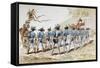 A 16th Century Marching Band with Drums and Fifes, 1886-Armand Jean Heins-Framed Stretched Canvas