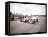 A 1914 and 1937 Grand Prix Mercedes Racing Cars at the Starting Line-null-Framed Stretched Canvas