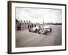 A 1914 and 1937 Grand Prix Mercedes Racing Cars at the Starting Line-null-Framed Photographic Print