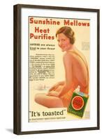 A 1930's Advertisement for Lucky Strike Cigarettes. from the Literary Digest Published 1931-null-Framed Giclee Print