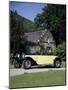 A 1934 Bugatti Type 46 Outside a Cottage-null-Mounted Photographic Print