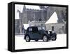 A 1934 Riley Falcon in the Snow-null-Framed Stretched Canvas