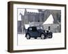 A 1934 Riley Falcon in the Snow-null-Framed Photographic Print