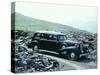 A 1937 Cadillac V16 Sedan, Photographed Among Piles of Slate-null-Stretched Canvas