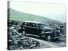 A 1937 Cadillac V16 Sedan, Photographed Among Piles of Slate-null-Stretched Canvas