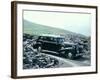 A 1937 Cadillac V16 Sedan, Photographed Among Piles of Slate-null-Framed Photographic Print