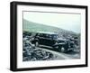 A 1937 Cadillac V16 Sedan, Photographed Among Piles of Slate-null-Framed Photographic Print