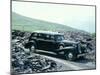 A 1937 Cadillac V16 Sedan, Photographed Among Piles of Slate-null-Mounted Photographic Print