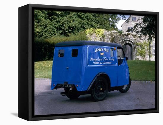 A 1947 Reliant Van Three Wheeler-null-Framed Stretched Canvas