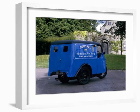 A 1947 Reliant Van Three Wheeler-null-Framed Photographic Print