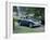 A 1952 Aston Martin Db2 Saloon Car Photographed in a Stately Garden-null-Framed Photographic Print