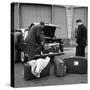 A 1961 Austin Westminster Being Loaded with Luggage on Amsterdam Docks, Netherlands 1963-Michael Walters-Stretched Canvas