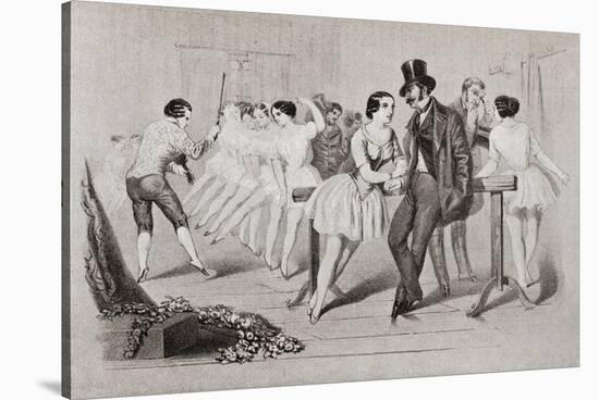 A 19th Century Ballet Class. from Illustrierte Sittengeschichte Vom Mittelalter Bis Zur Gegenwart b-null-Stretched Canvas